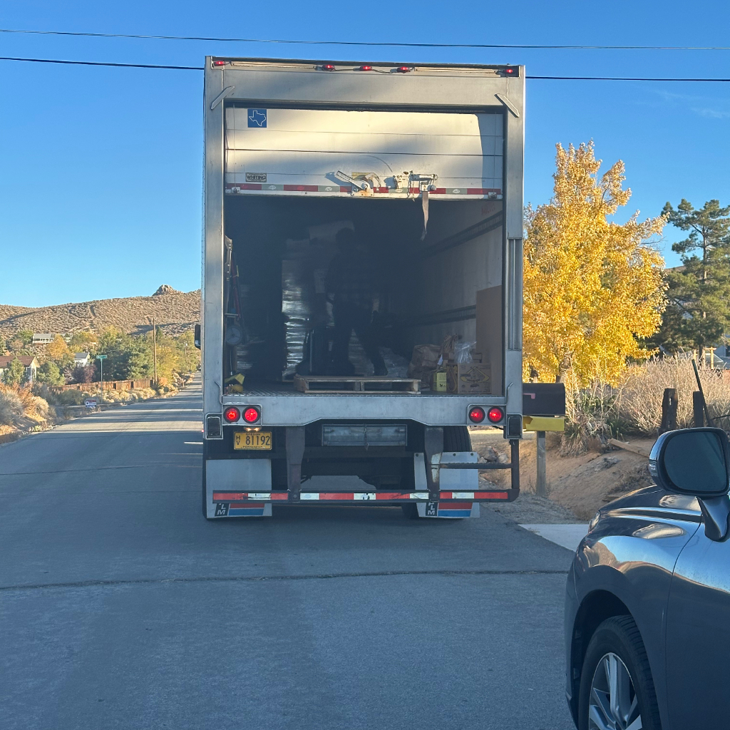 azure standard truck delivering groceries